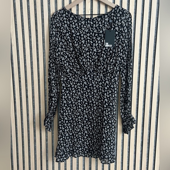 The Kooples - Floral Printed Long Sleeve Mini Dress - Small - Picture 7 of 10